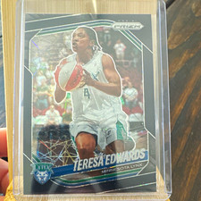 Panini 2025 Prizm WNBA Teresa Edwards #126 Black Velocity Prizm Lynx 33/39