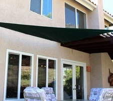 Sun Shade Sail 10'x10'x10' foot Triangle Shading Canopy Forest Green Waterproof