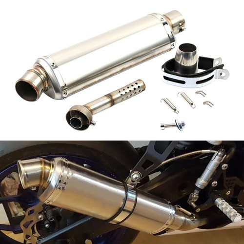 440mm Universal Motorcycle Muffler Exhaust Pipe Stainless Fits BMW Yamaha Kawasa - Picture 10 of 10