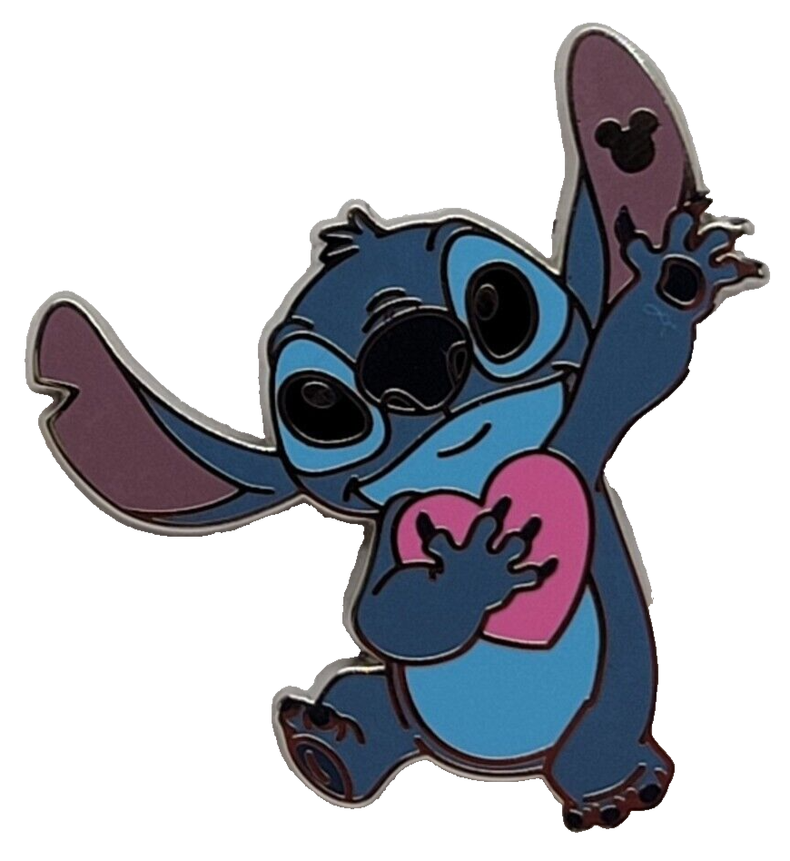 Disney Pin WDW 2024 Hidden Mickey Stitch Holidays Valentines