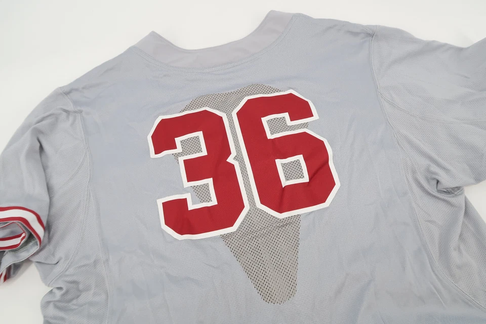 Camiseta de béisbol Nike Oklahoma Sooners gris talla 48 longitud + 2 jugadores usada emitida Foto 4 de 4