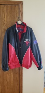 pro player chicago bulls leather jacket