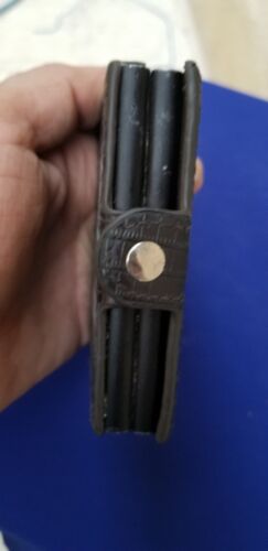 Vintage Montblanc Black Leather card Holder 1990 design - Picture 3 of 12