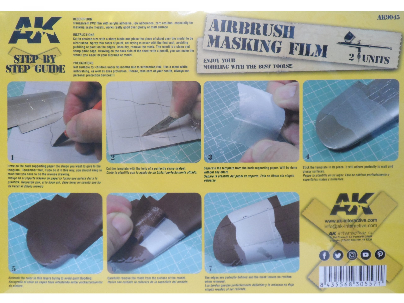 FOGLIO PER MASCHERARE AK-9045