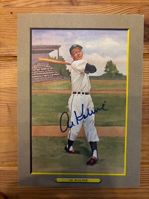 Al Kaline HOF Perez Steele Great Moments Auto Autograph BAS Authentication
