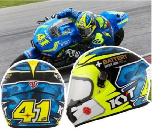 Casco integrale moto KYT KR-1 espargarò replica Taglia S | eBay
