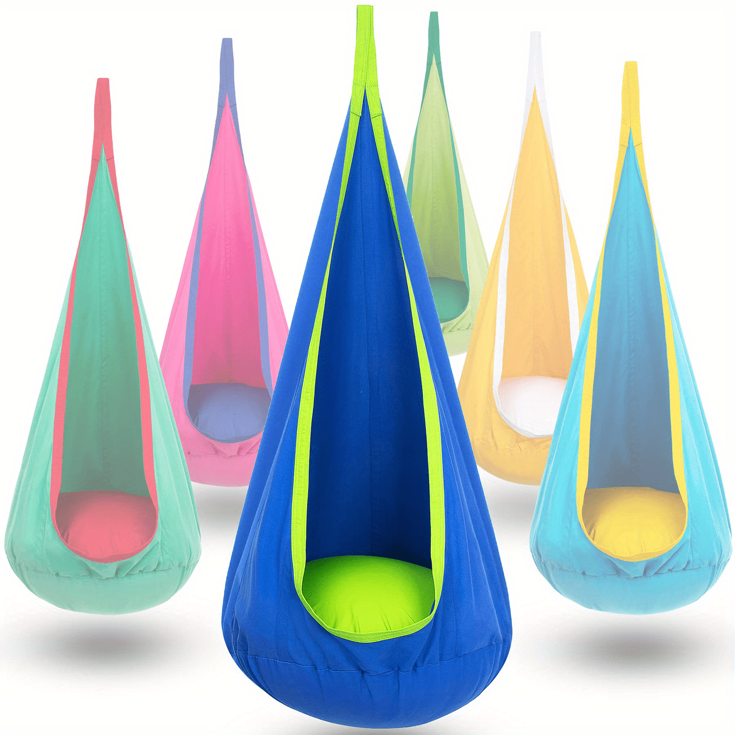 1pc Kids Pod Swing Seat Indoor/Outdoor Hanging Hammock Chair eBay