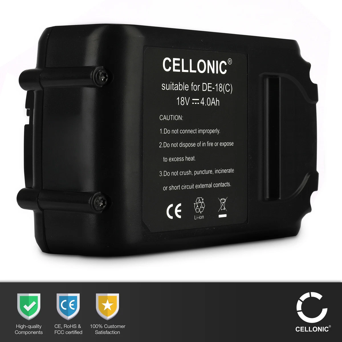 2x Battery 18V 4Ah for Dewalt DCS331L1 DCH275P2 DCD780 DCF895D2