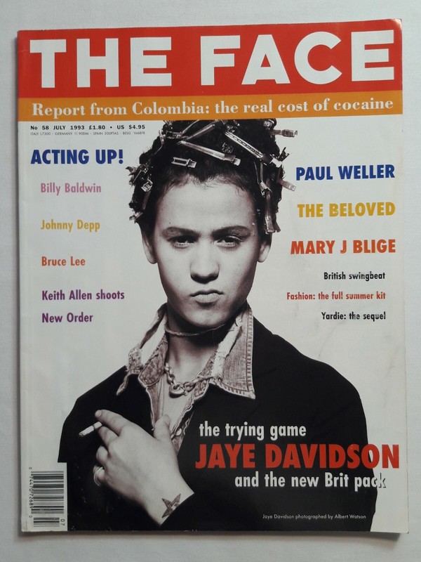 THE FACE - UK MAGAZINE - JULY 1993 - JAYE DAVIDSON, JOHNNY DEPP, MARY J BLIGE