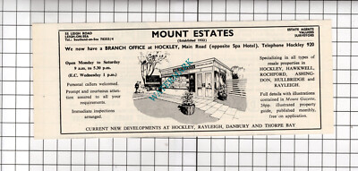 Mount Estates Hockley Essex Werbung - 1964 Zuschnitt