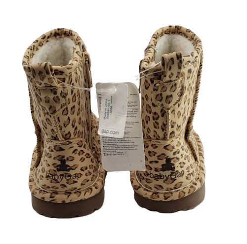 Baby Gap Girls Leopard Boots Sherap Lined Size 6 NEW - Picture 14 of 14