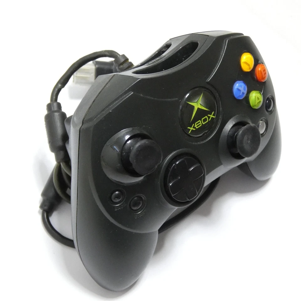 MANETTE CONSOLE MICROSOFT XBOX 1ERE GENRATION CONTROLER S AVEC ADAPTATEUR TESTE - Photo 3/4