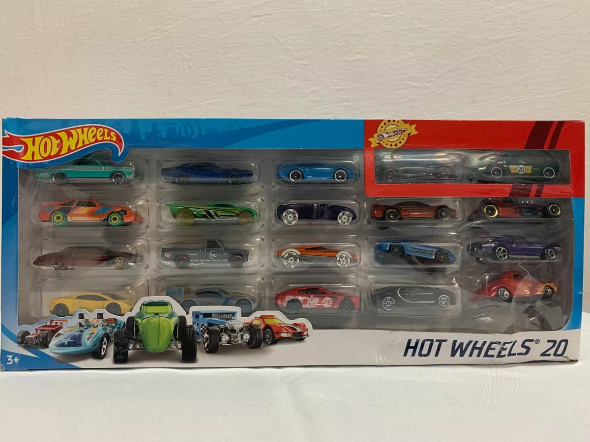 Hot Wheels Set of 20 Toy Sports & Race Cars in 1:64 Scale, Collectible  Vehicles (Styles May Vary) 