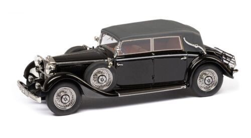 Esval 1933-36 Mercedes-Benz 290 W18 convertible D - larga distancia entre ejes recarga 1/43 negro - Imagen 1 de 12