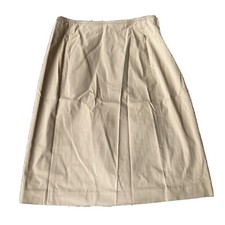 Ann Taylor Skirt Sz 8 Stretch Khaki Tan Knee Length Y2K NWT Business Vintage
