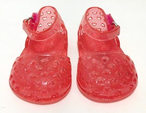 hot pink jelly shoes