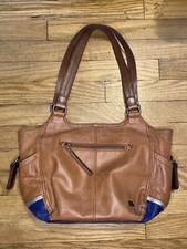 The Sak Kendra Style Women's Leather Shoulder Purse Handbag Medium Brown