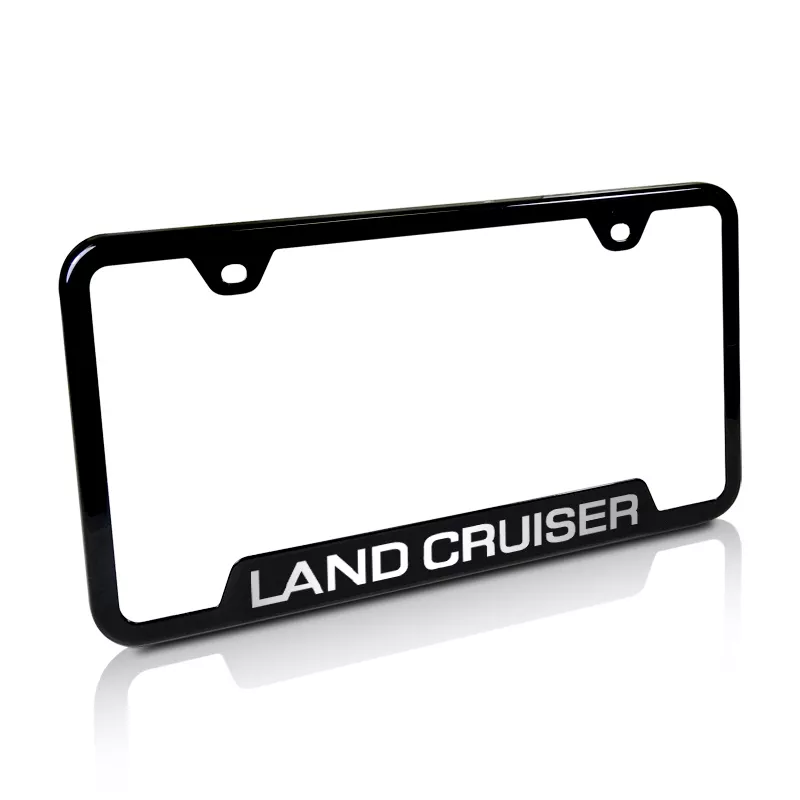 Toyota Land Cruiser Black Stainless Steel License Plate Frame eBay