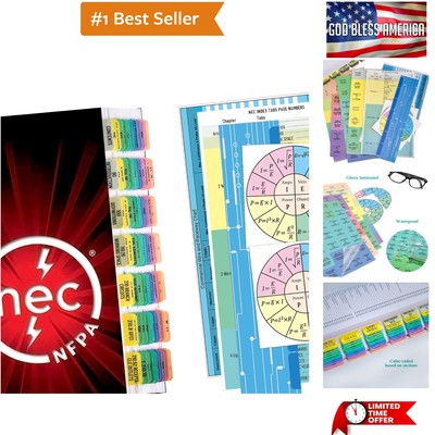 NEC Tabs, Color Coded 2020 National Electrical Code Book Index Tabs for NFPA ...