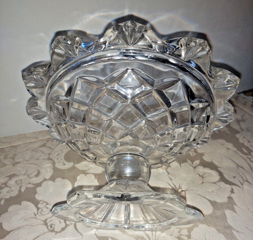 Polonia Crystal Compote Petal Edges and Base - Picture 2 of 2