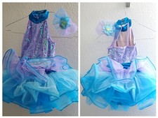 Girls Weissman Ballerina Dance Costume Dress-up Sequins Dress w/Hair Acc   Sz SC