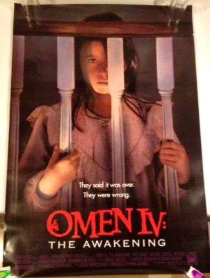 'The Omen IV The Awakening' Promotional Movie Poster 1991 New