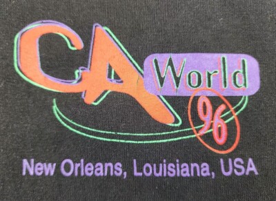 VINTAGE CA World Shirt Men Extra Large New Orleans Computer Associates Adult A60