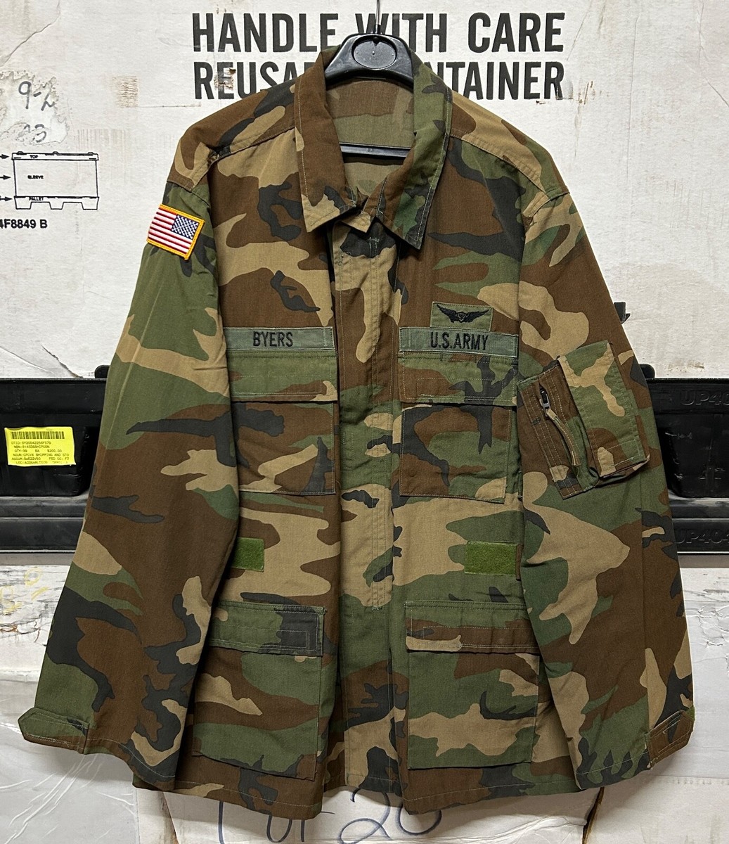 GENUINE US ARMY USAF COAT AIRCREW COMBAT WOODLAND EX COND