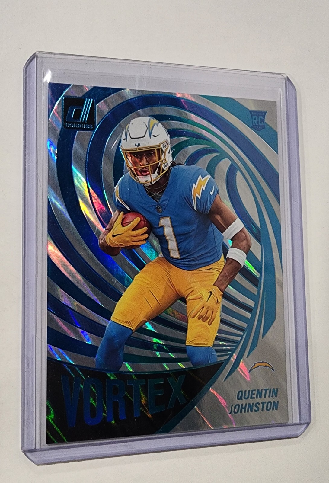 2023 Donruss Vortex Lava RC quentin johnston case hit SSP 03 of 10 No. VOR25