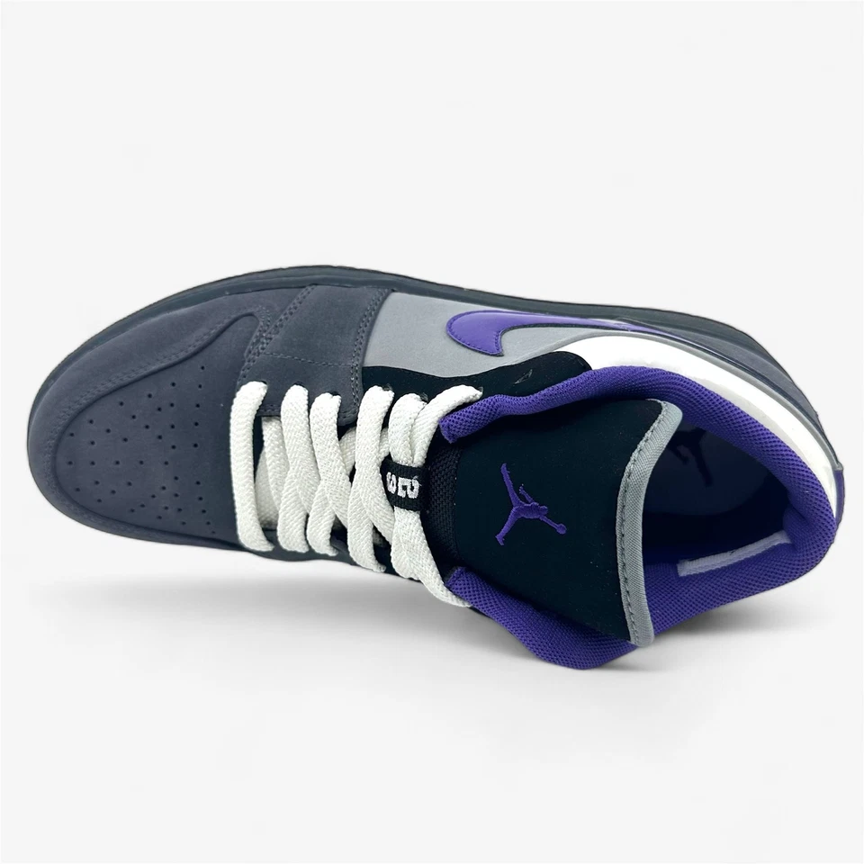 Zapatilla deportiva Jordan Air Jordan 1 Phat baja antracita púrpura sigiloso blanca para hombre Foto 4 de 4