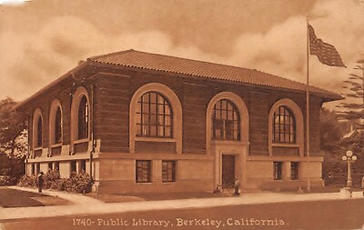 # B2216     BERKELEY,  CA.    POSTCARD,   PUBLIC  LIBRARY
