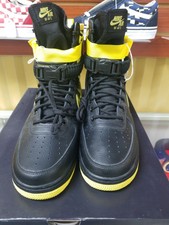 nike sf af1 high black and yellow