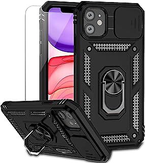 for iPhone 11 Case with Camera Lens Cover HD Screen Protector| Dual Layer [15 FT