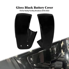 Gloss Black Battery Side Fairing Cover Fit For Harley Breakout Fat Boy 2018-2023