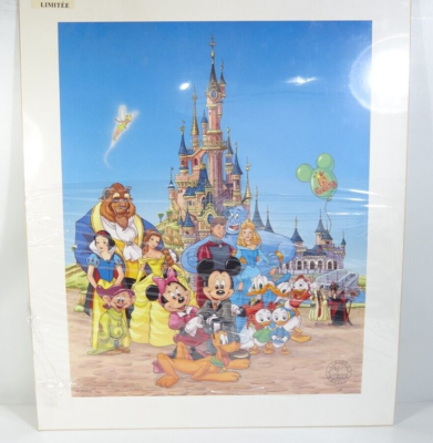 Disneyland Paris 5 Year Anniversary Walt Disney Print Limited