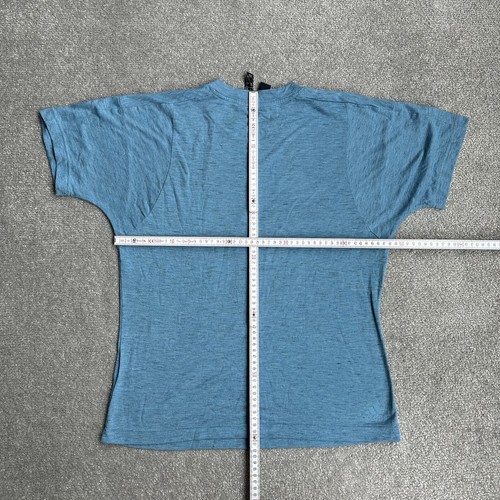 ADIDAS Damen T-Shirt Gr. M Regular Fit Classic Logo Retro Tee 25412 Blau - Bild 4 von 7