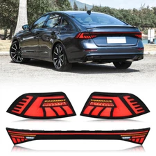 TT-ABC LED Tail Lights Center Light For Honda Accord 2023 2024 2025 Sequential