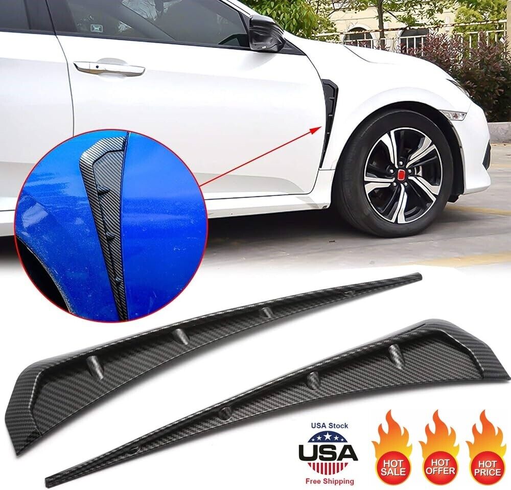 2x Car Fender Side Vent Car Exterior Common Accessory Air Intake Grille Spoiler