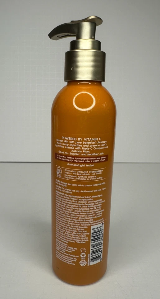 Gel Limpiador Vitamina C Avalon Organics 6 FL OZ, NUEVO Botella Bomba Foto 3 de 4