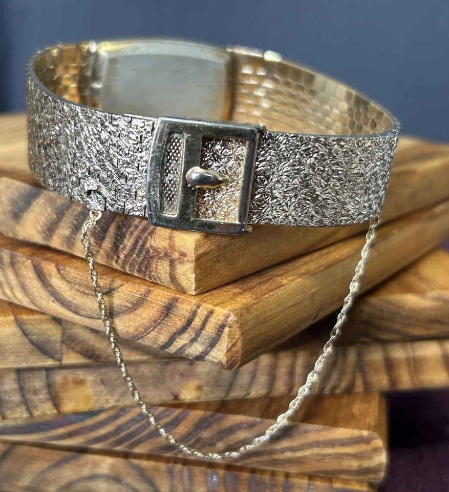 Vintage Pedre 17 Jewels Mechanical Women’s Gold-Filled Chain Wristwatch Runs - Image 2 of 4