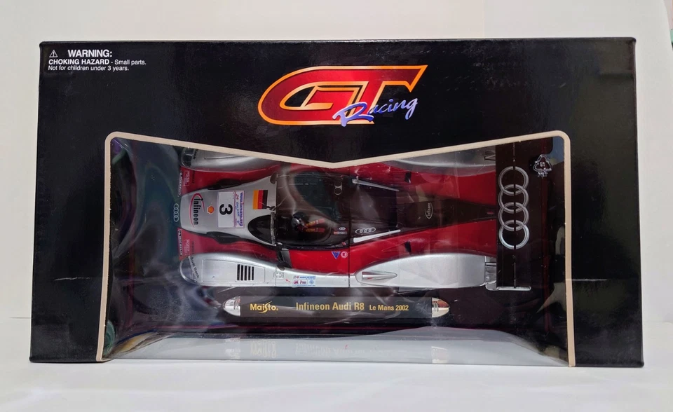 Maisto 1/18 Audi R 8 Infineon Le Mans 2002 GT Racing, edición especial Foto 3 de 4