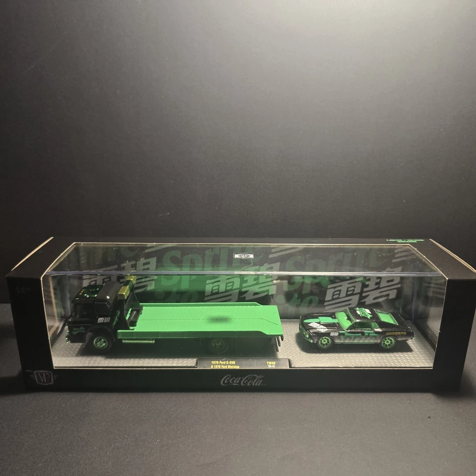 Máquinas M2 1970 Ford C950 1970 Ford Mustang Sprite Chase y Reg 1/64 diecast Foto 2 de 4