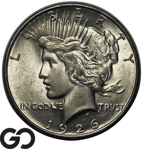 1926-D Peace Dollar, Tough This Nice, Gem BU++