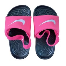 Nike Kawa Slide TD Toddler Sandal Digital Pink/White Black 7c NIB
