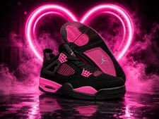 HOT WOMEN - Jordan 4 Pink Thunder Size US 5.5-11