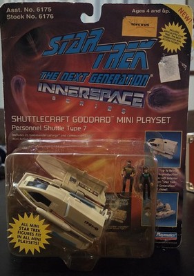   1994 STAR TREK: THE NEXT GENERATION SHUTTLECRAFT GODDARD MINI PLAYSET *NEW*