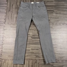 Flint  Tinder 365 Pants Men 32x32 fits 32x31 Gray Slim Fit Chino Huckberry