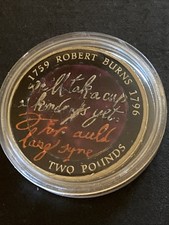 Enamelled 2009 Burns &2 Coin