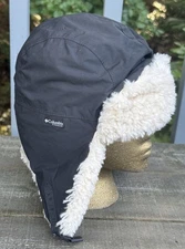 Columbia Titanium Trapper Hat Men’s Size S/M Black Omni Tech Omni Heat