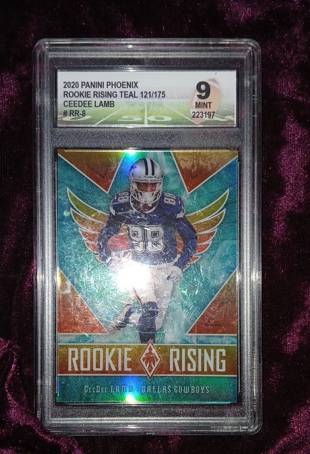 2020 Panini Phoenix - Rookie Rising CeeDee Lamb #RR-8 Teal /175 (RC)